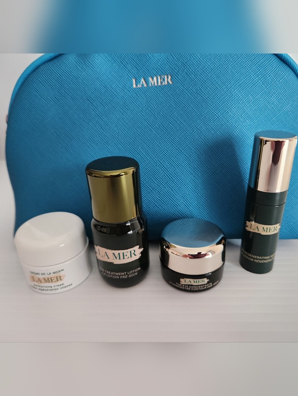 La Mer 5pc Travel Gift Set with pouch NEW Authentic